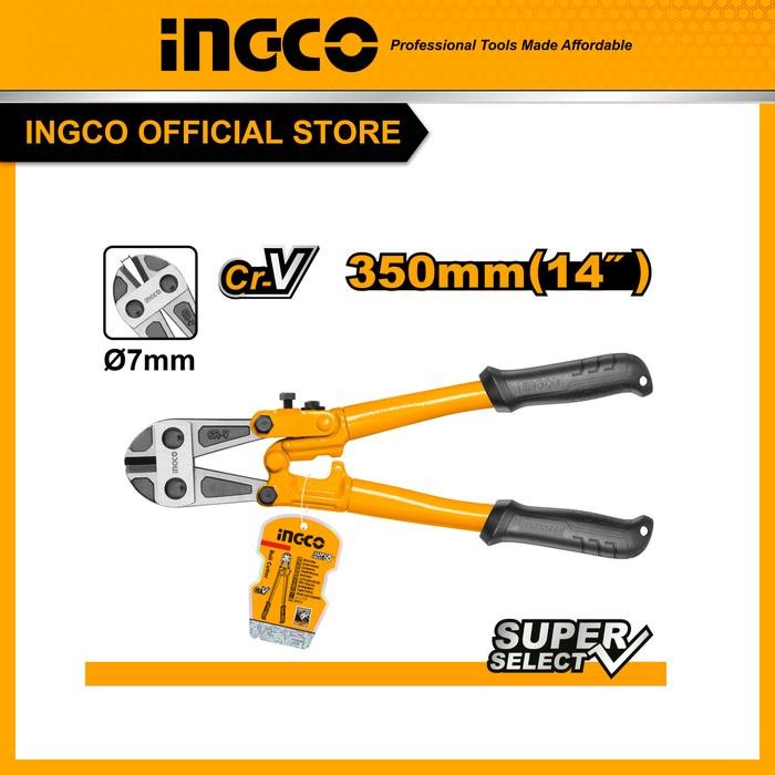 

Pemotong Baut (Bolt Cutter) INGCO 14" dengan Gagang Baru yang Nyaman (Model: HBC1814）