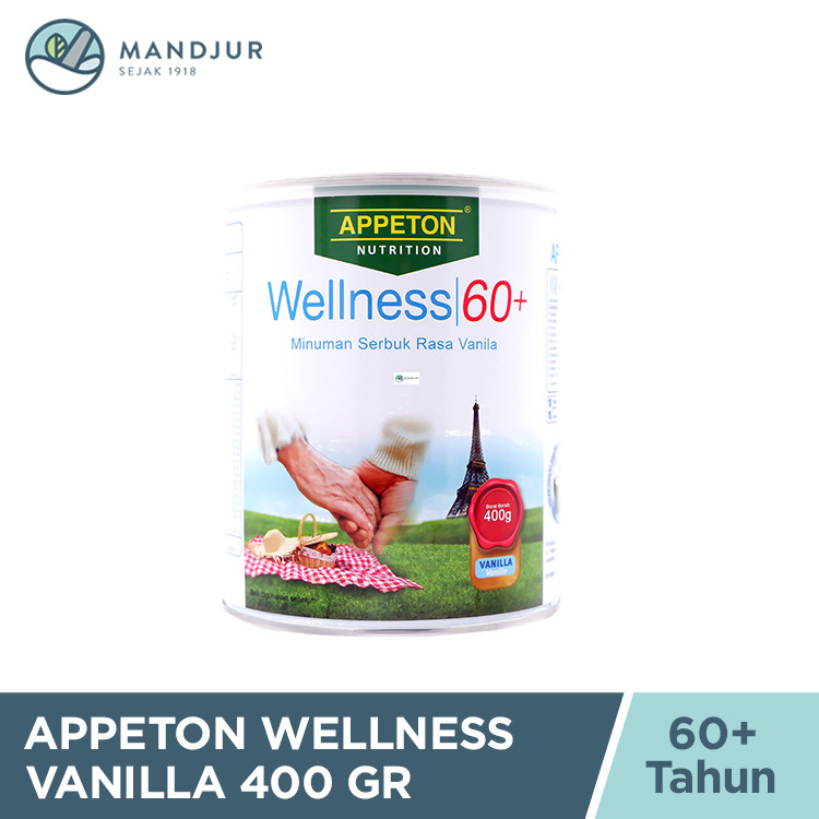 

Appeton 60+ Vanilla 400 gr - Susu Penambah Nutrisi Lansia