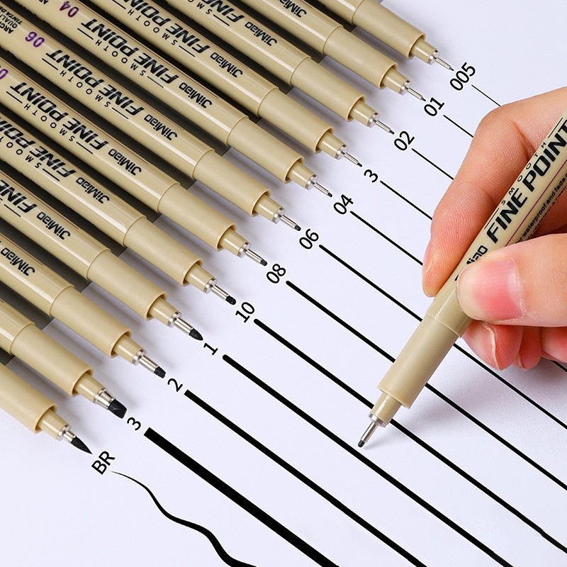 

Line Drawing Pen Art Pigment Ink Drawing Waterproof Art Architecture School Supplies Paint Brushes Pinceles Painting Supplies