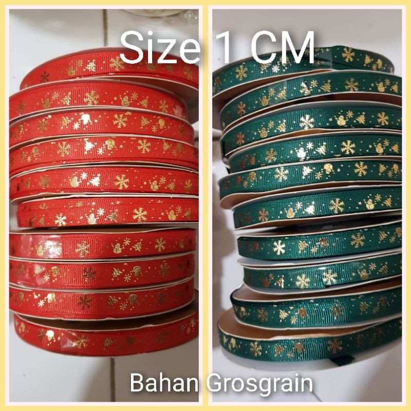 

1 Rol (50 yard) - 1 cm | Pita Natal • Pita Merry Christmas