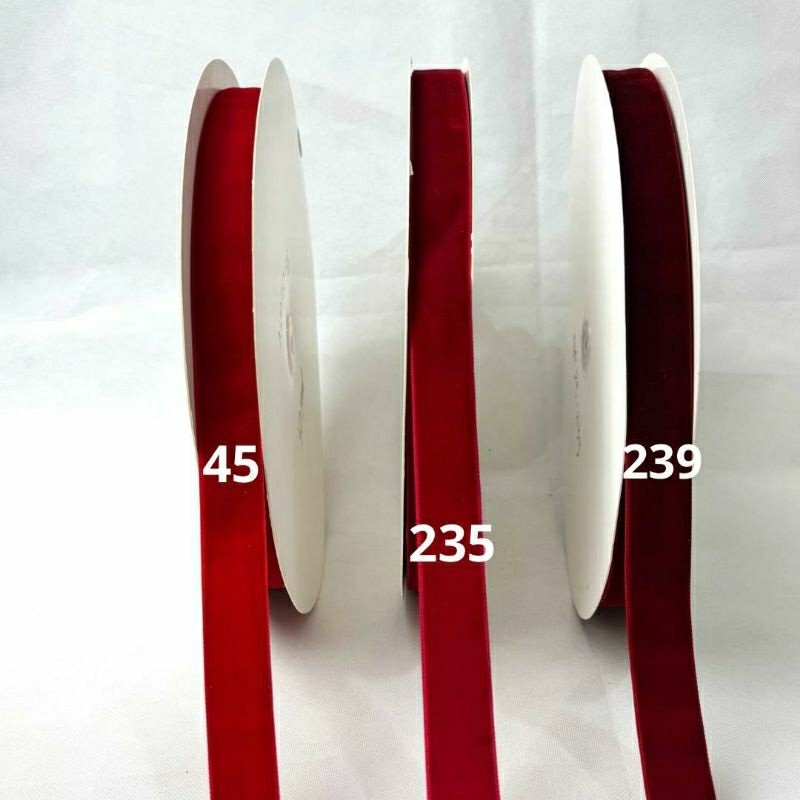 

1 Yard (90cm) - 2.5 cm NP | Pita Velvet Import | Pita Beludru Harga per 90 cm bukan 1 Rol