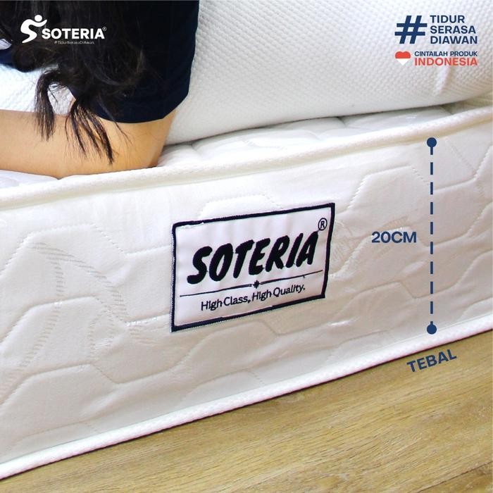 Kasur Spring Bed Deluxe Luxury / Kasur Pegas Tebal / Cover 100% Polyester / Mattress Box / Nyaman & 