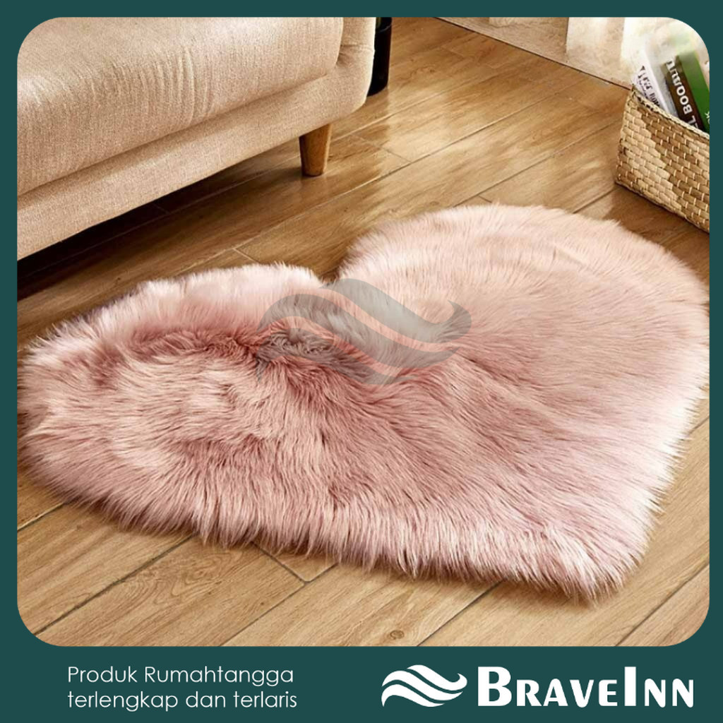 Karpet Tatakan Hiasan Dekorasi Lantai Ruang Tamu Aesthetic Bulu Kamar Tidur Tebal Premium Bludru Kec