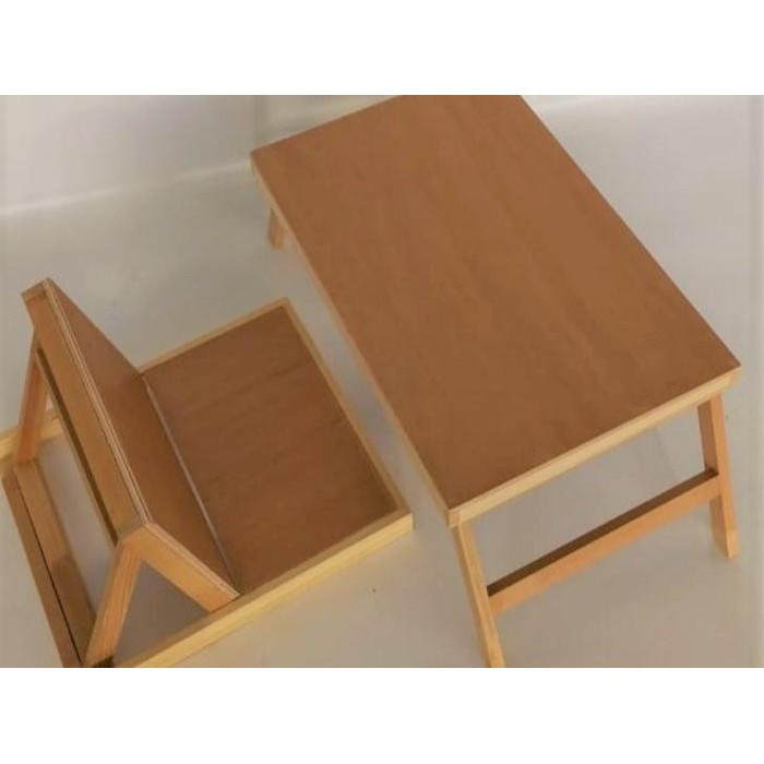 Meja Lesehan Lipat + Kursi Lesehan Lipat Set