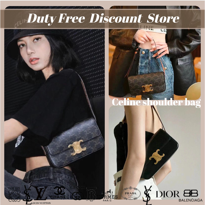 Seri Celine / TRIOMPHE / Tas bahu / tas ketiak / tas wanita / gaya klasik garansi dua tahun asli (10