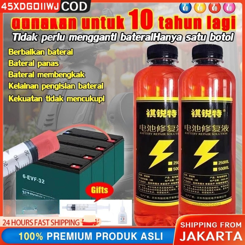 【3 Detik Untuk Diperbaiki Berikan Alat】cairan Perbaikan Aki Jual Cairan Elektrolit Aki Kering Cairan
