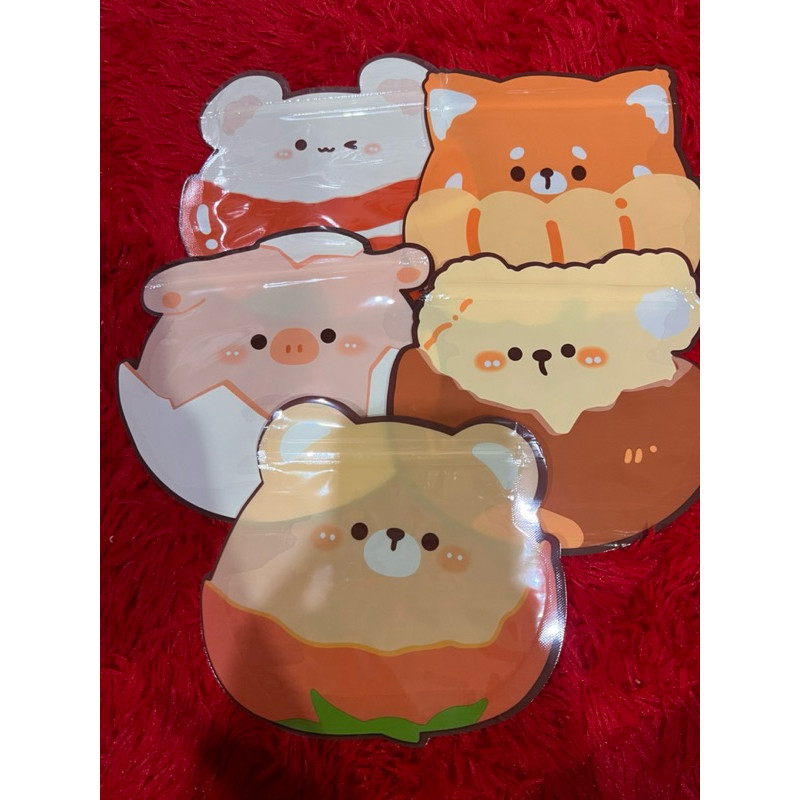 

Plastik ziplock snack motif animal / hadiah / packaging goodie bag / birthday packaging bag