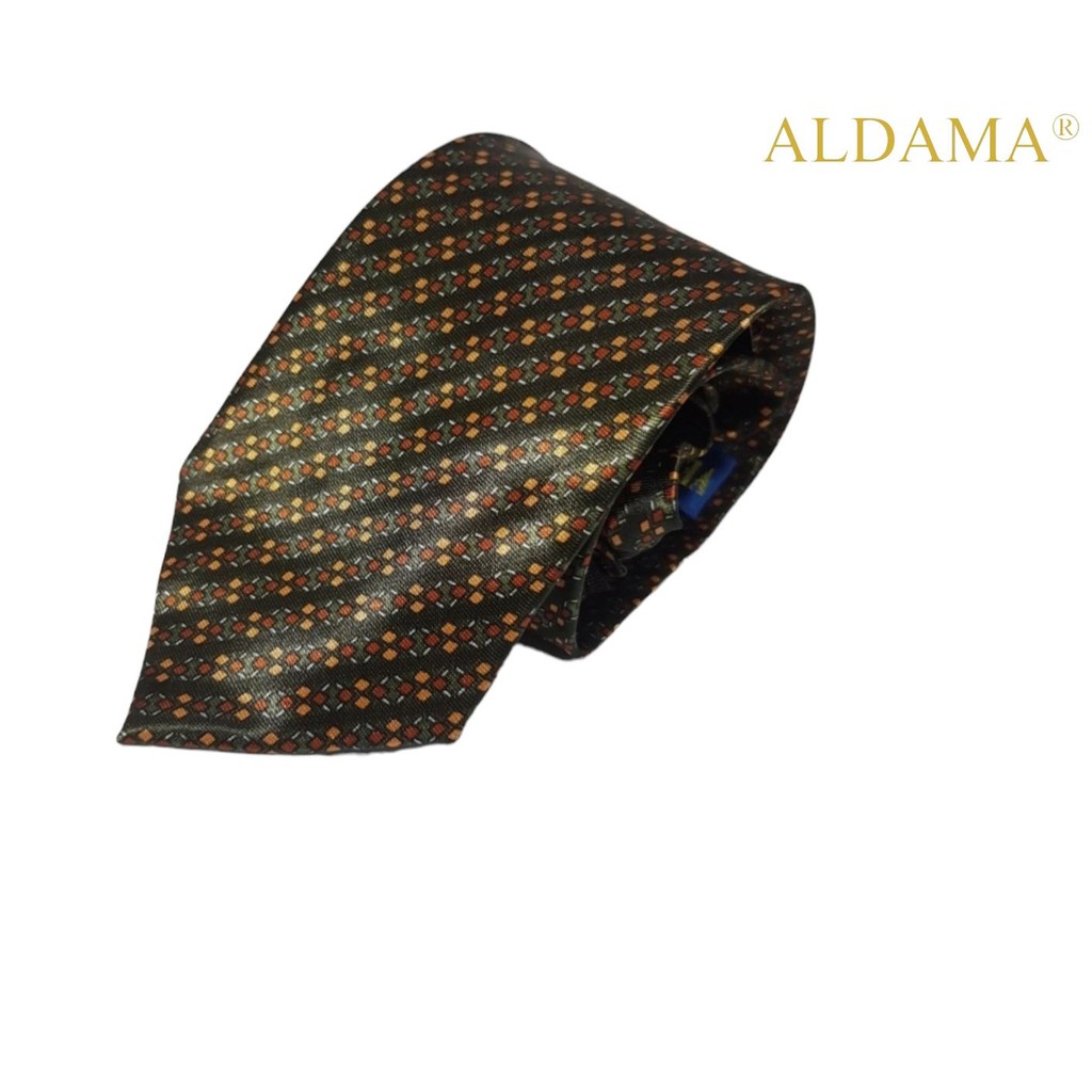 Dasi Aplus Dewasa - Hitam Merah Orange Hijau Medium