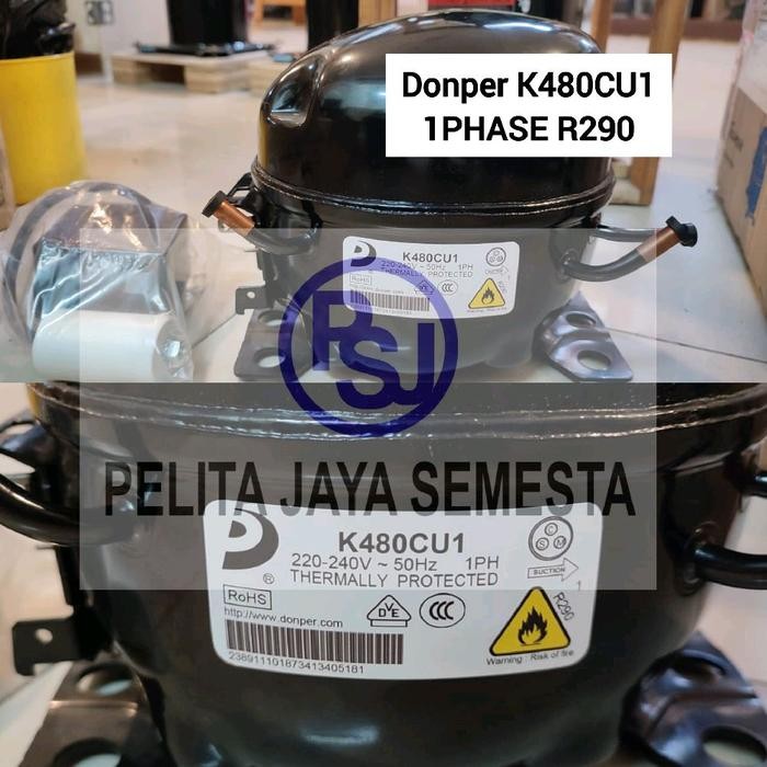 Kompresor Kulkas Donper K480CU1 / Compressor Kulkas Merk Donper K480CU1 / R290 / K480CU1 / Donper / 