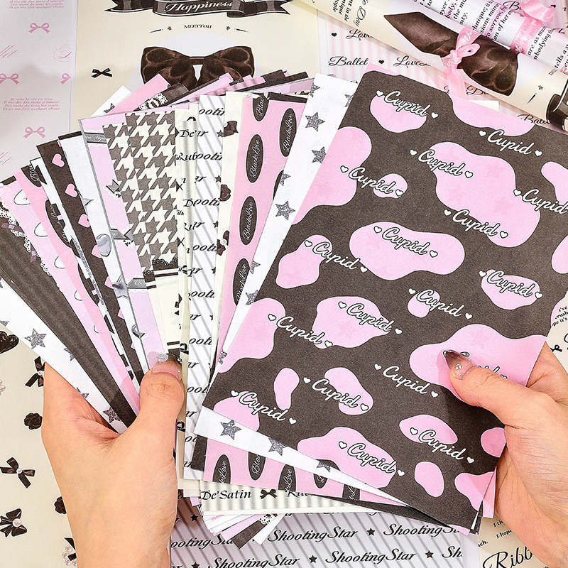 

30 pcs Vintage INS Large size Decorative Hand Account Creativity Background paper handmade DIY Scrapbooking material