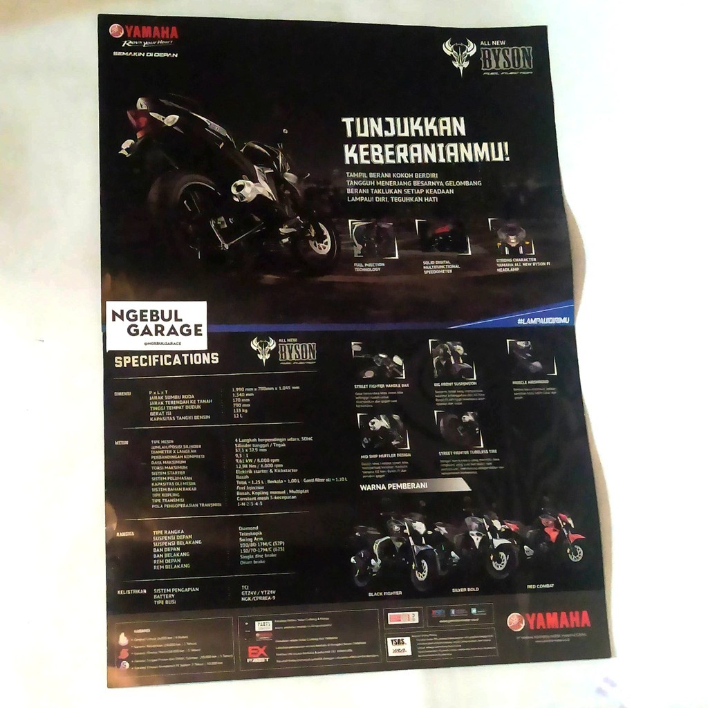 Brosur All New Byson Flyer Katalog YAMAHA TUNJUKKAN KEBERANIANMU