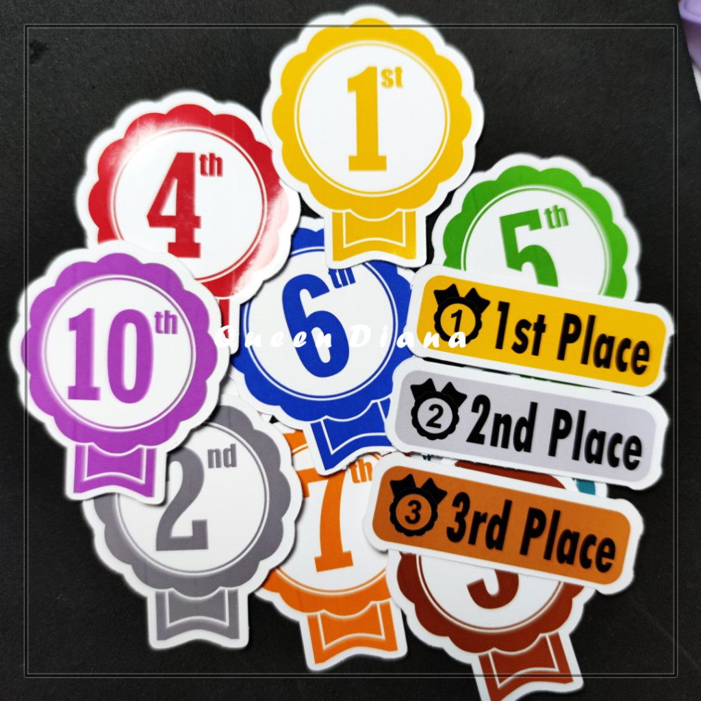 

Stiker Angka Ordinal Angka Urutan Bahasa Inggris Stiker Label Sang Juara