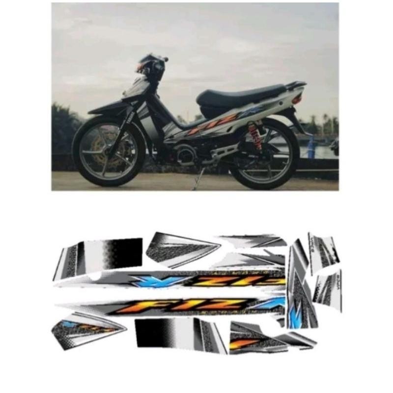 LIS STRIPING F1ZR 2004 PUTIH HITAM KUALITAS JOSS