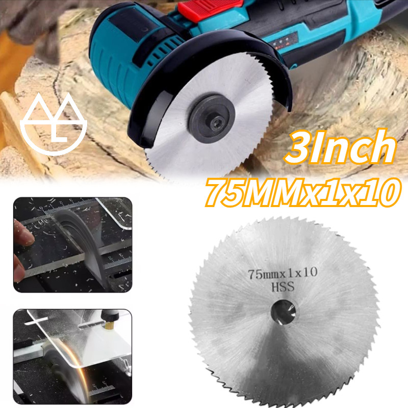 3 Inch 75x1.0x10mm Cutting Whee/Circular Saw Blade 3inch/Mata Gerinda Potong Kayu/Mata Gergaji Bulat