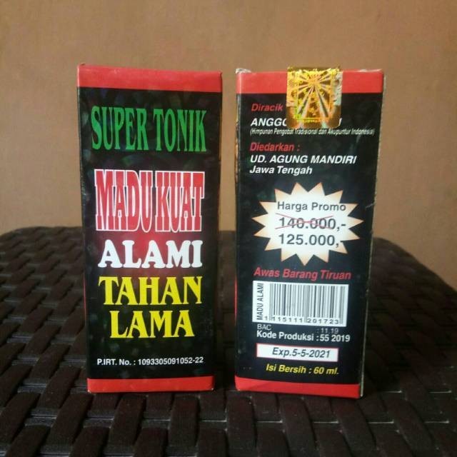 

HerbaHerbalNEW - MADU TONIK ALAMI 6X TAHAN LAMA SUPER MADU TONIK ORIGINAL isi 60ml