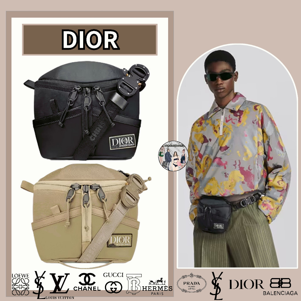 DIOR X MYSTERY RANCH Tas / Tas Bahu Pinggang Untuk Pria / Barang Penjualan Dengan Pembebasan Pajak G