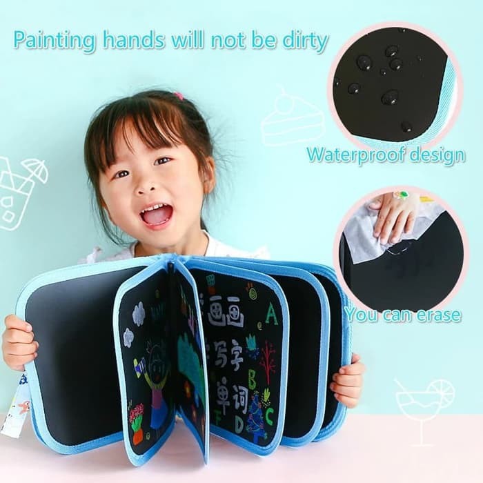 

Mainan Edukasi Anak Buku Ajaib Menggambar Reusable Graffiti Book