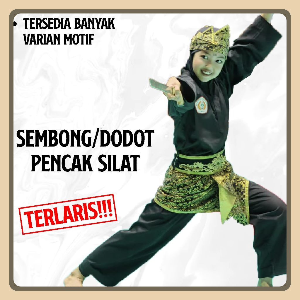 Sembong Silat/dodot silat/kain samping PREMIUM seni pencak silat