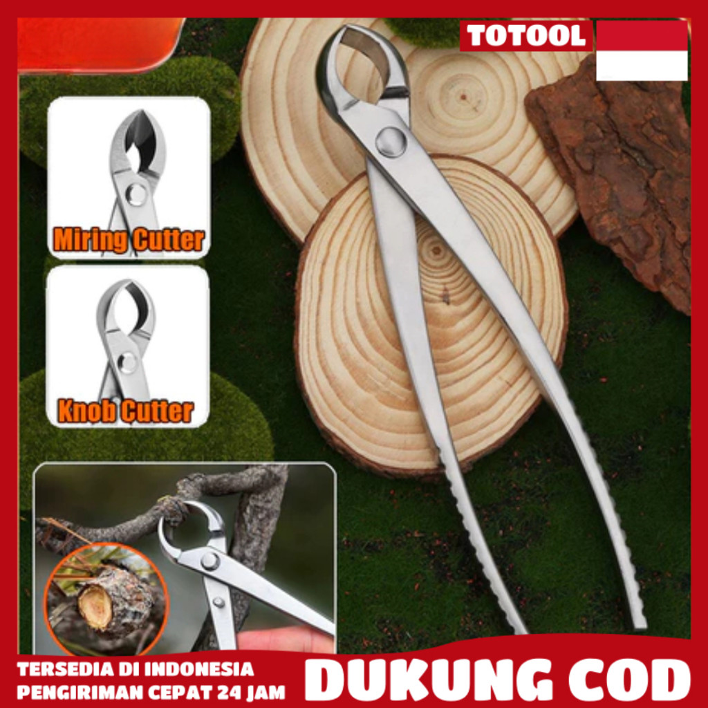 Gunting Dahan Pemotong Catok Bonsai Cembung 21cm Cabang Pohon Berkebun Tanaman Hias