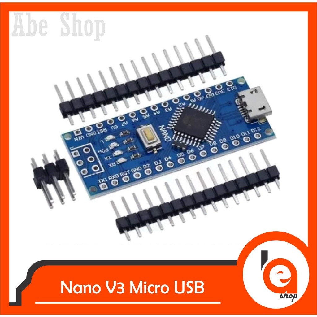 Nano V3 Atmega328P-PU 5V Arduino Nano 3.0 Micro USB Murah MicroUSB