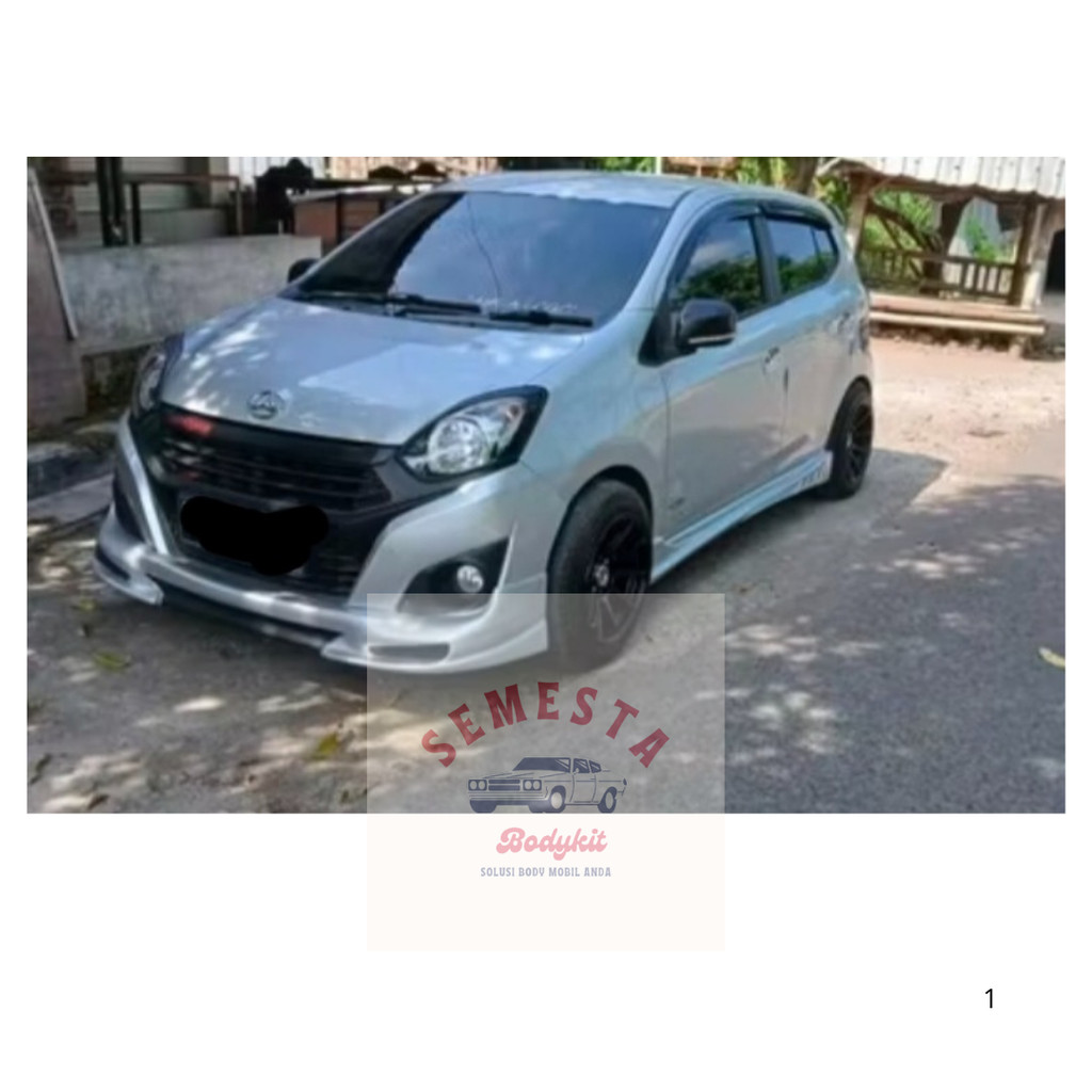 Paket Bodykit AYLA 2017-2021 Fullset (Depan/Samping/Belakang) Bahan Fiber Grade A Terjamin Presisi