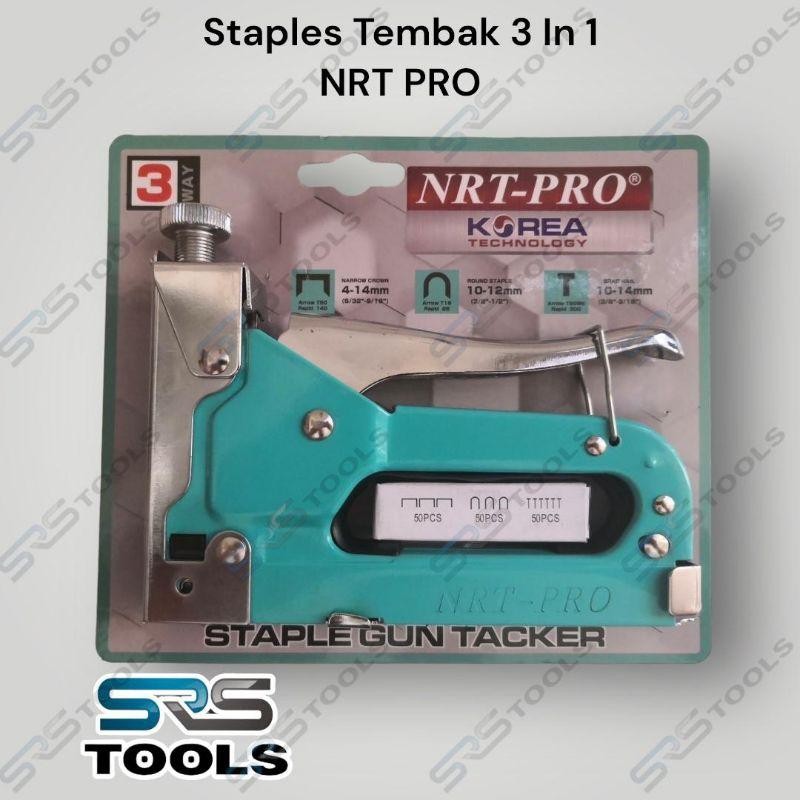 

NRT PRO Alat Staples Tangan 3 in 1 Gun Tacker Hand Stapler 3 way