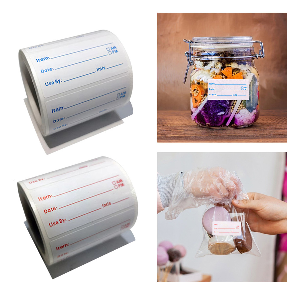 

label stiker Gulungan Stiker Tanggal Label Produk Makanan Dapur Gulungan Stiker Tanggal Label Makanan