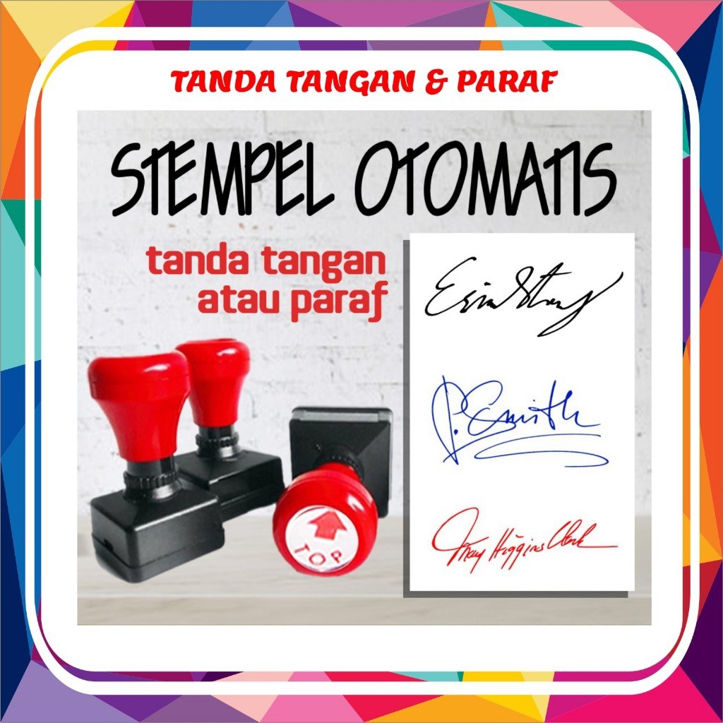 

Stempel Tanda Tangan / Stempel Paraf / Stempel TTD