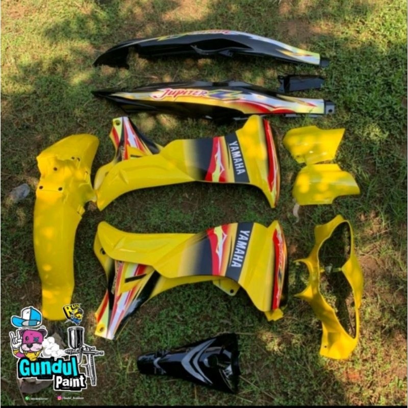 body Fullset body Fullset body Jupiter z new burhan/ Jupiter z lama  KUNING HITAM A1