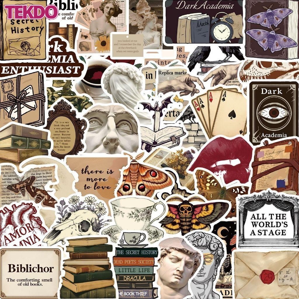 

50pcs Kawaii Minimalist Anime-Style Stickers for DIY Scrapbook, Cards, Phone Case Laptop Decoration