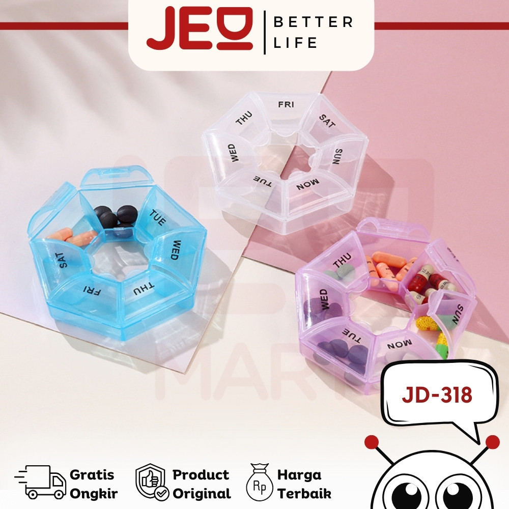 JEDI Kotak Obat / Tempat Obat / Tempat Obat Harian / Kotak Obat Harian / Medicine Box / Kotak Obat 7
