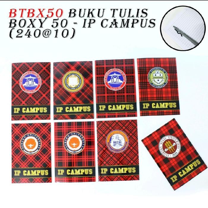 

Buku Tulis Campus Boxy Panjang 50 Lembar Paper Stationery - 50-cmps