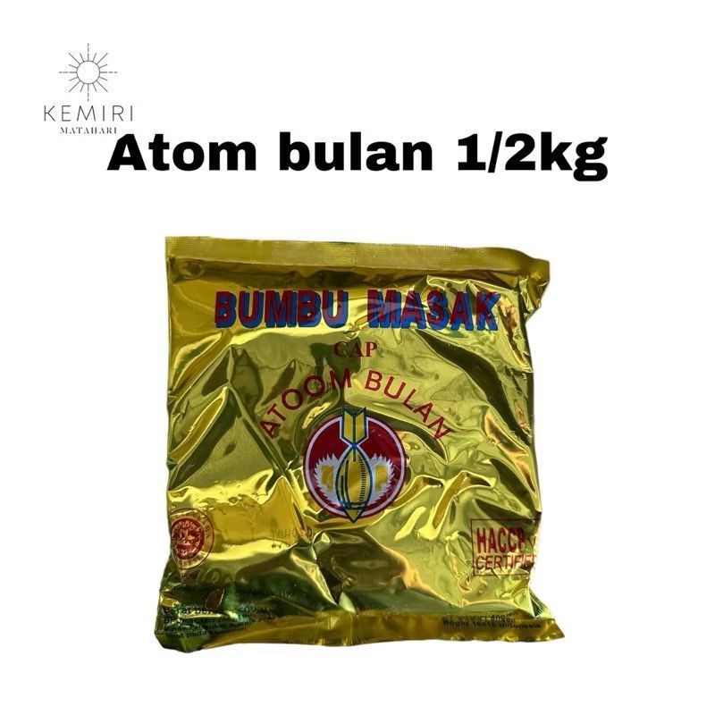 

BUMBU MASAKAN SERBA GUNA BUMBU MASAK ATOOM BULAN 500GR / BUMBU TABUR INSTANT / BUMBU PENYEDAP