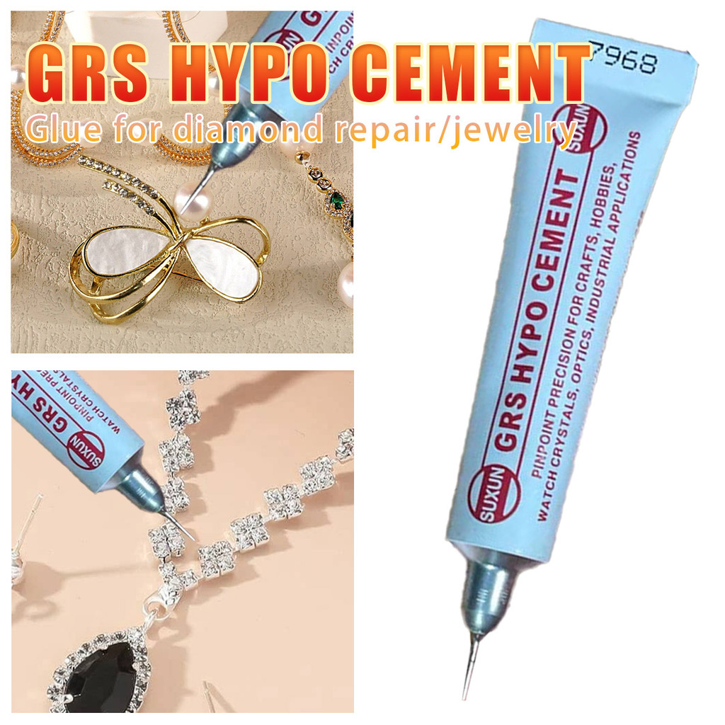 9ml Lem Kaca Jam Tangan untuk pembuatan kerajinan, kristal, penempelan manik-manik, jam tangan, orna
