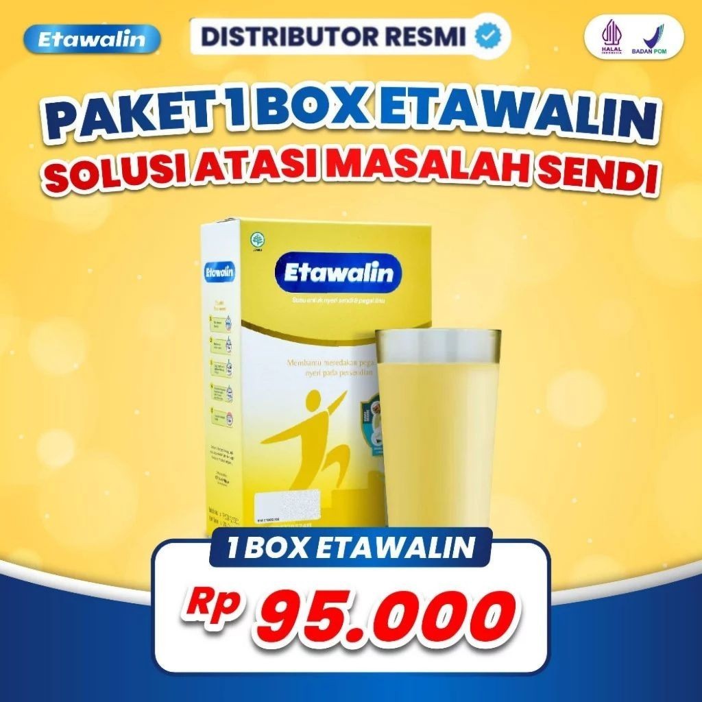 

Etawalin Original Susu Herbal Kambing Etawa Atasi Asam Urat Nyeri Sendi Dan Tulang Official 200Gr