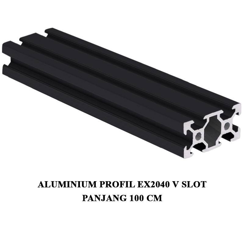 EELIC ALM-EX2040 VSLOT Aluminium profile exstrusion Vslot 2040 CNC 3D PRINTER panjang 100 cm
