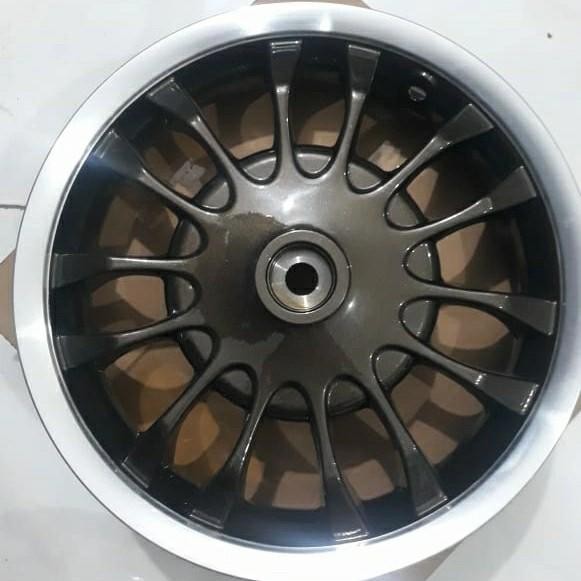 VELG VESPA DEPAN / BELAKANG RING 12 PRIMAVERA SPRINT ORI BLACK COKLAT