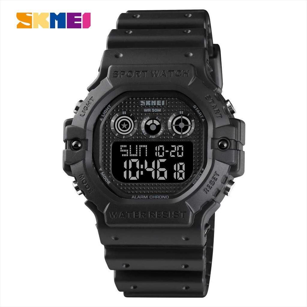 Jam Tangan Pria Digital SKMEI 1606 Digital Time Water Resist 5ATM Jam Tangan Original SKMEI