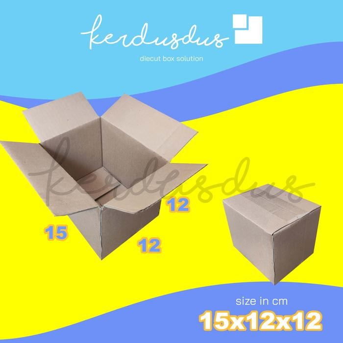 

kardus 15x12x12 cm box karton kotak packing packaging POLOS SHEET