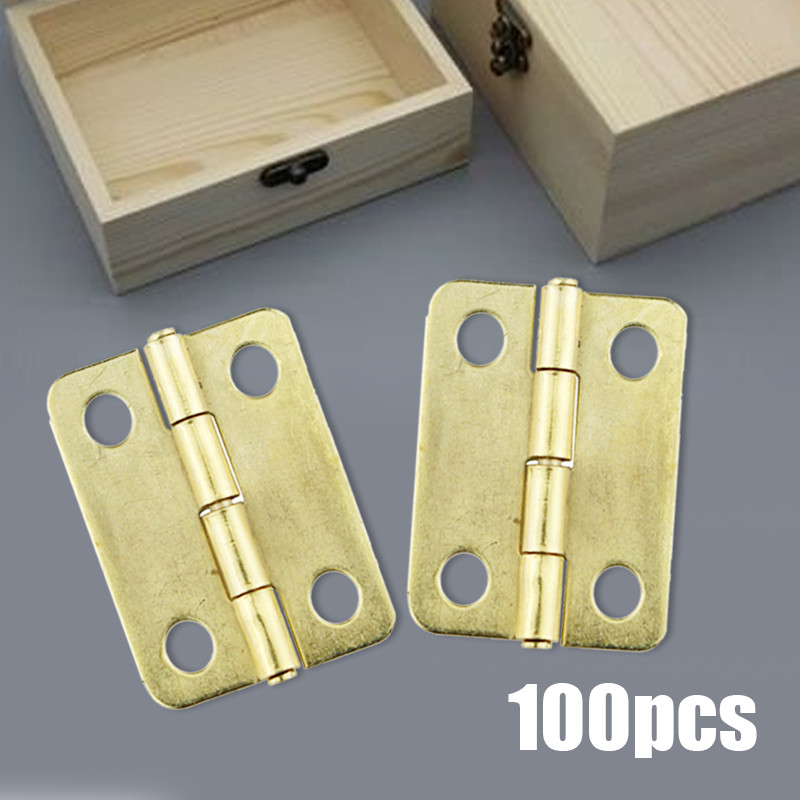 【SIAP】100pcs Engsel Kotak Perhiasan Engsel Kecil 22 X 15mm 24 X 18mm Engsel Mini Engsel Kotak Kue En