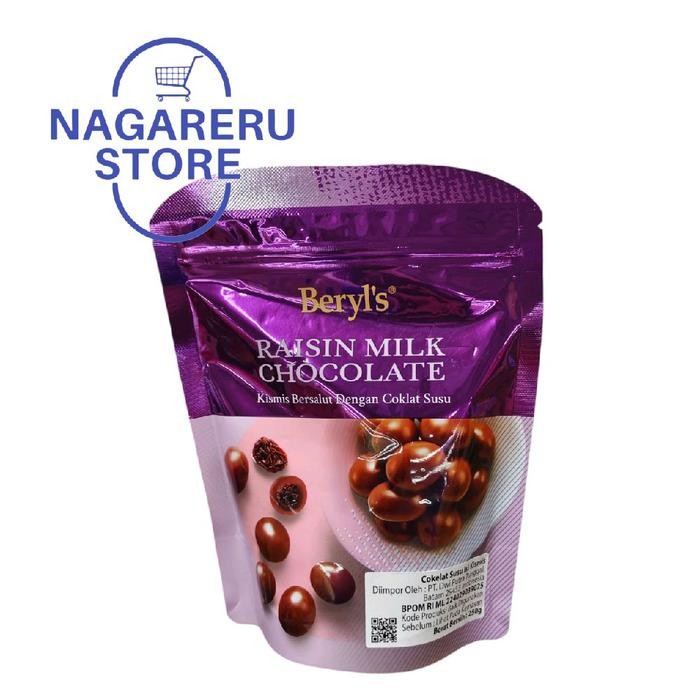 

Beryl's raisin milk chocolate (cokelat susu isi kismis) 250gr