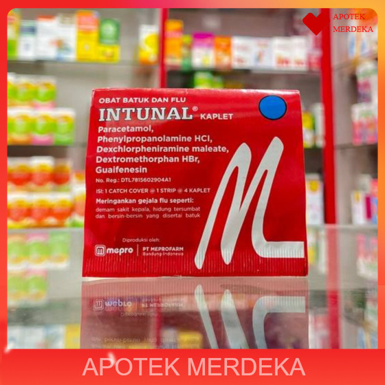 Intunal Tablet Merah 1 Strip @4tablet Intunal Tablet
