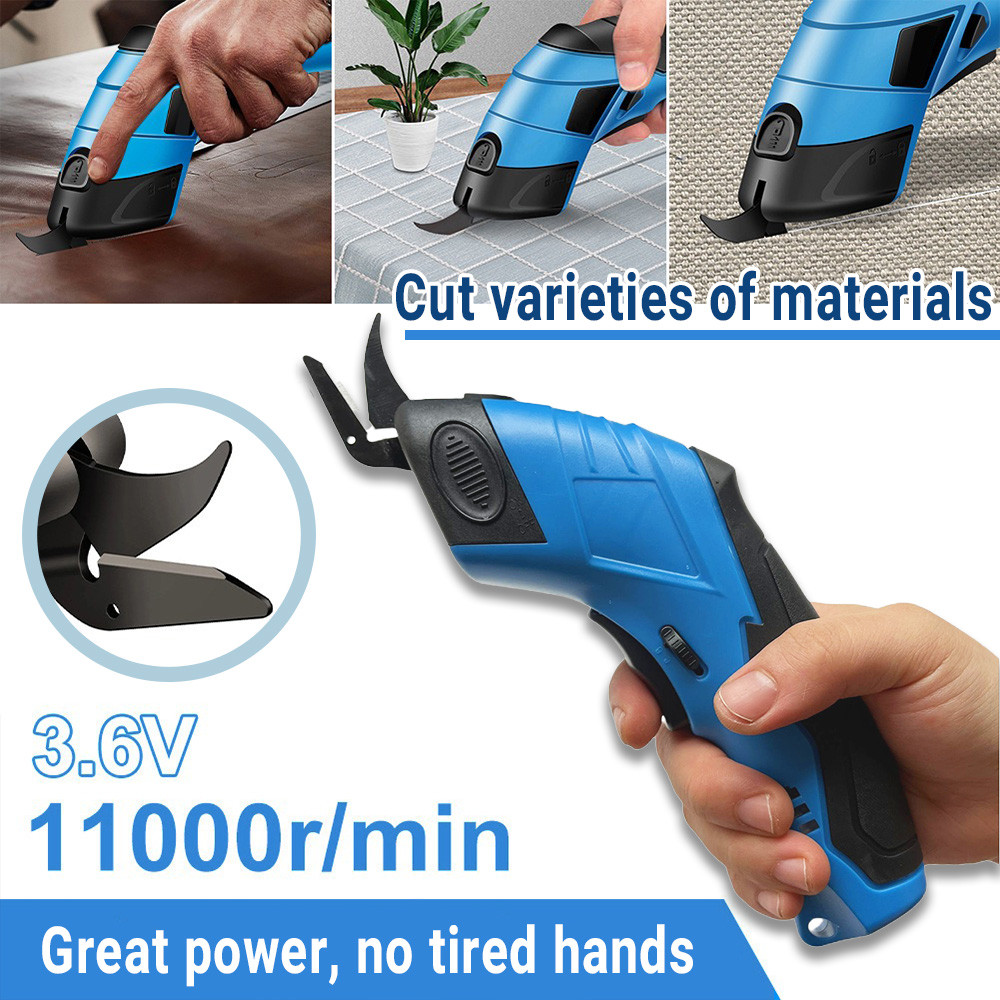 

New Cordless Electric Tailoring Scissors USB Charging Suitable for Cutting Cotton Fabric/leather/cloth and Other Materials