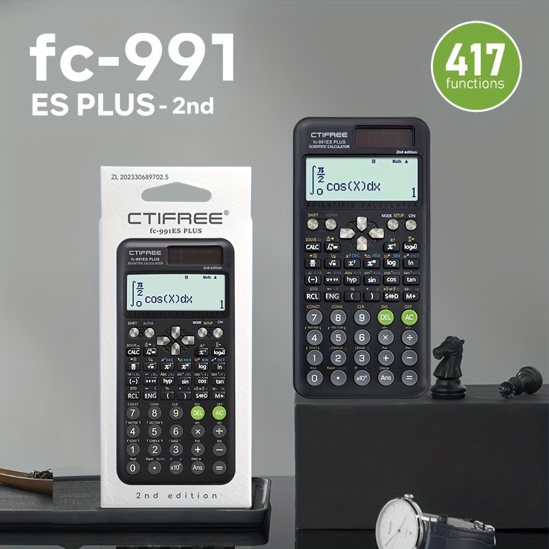

FC-991 ES PLUS Multifunctional science function calculator-417function Specially designed for student exams, economical packagin