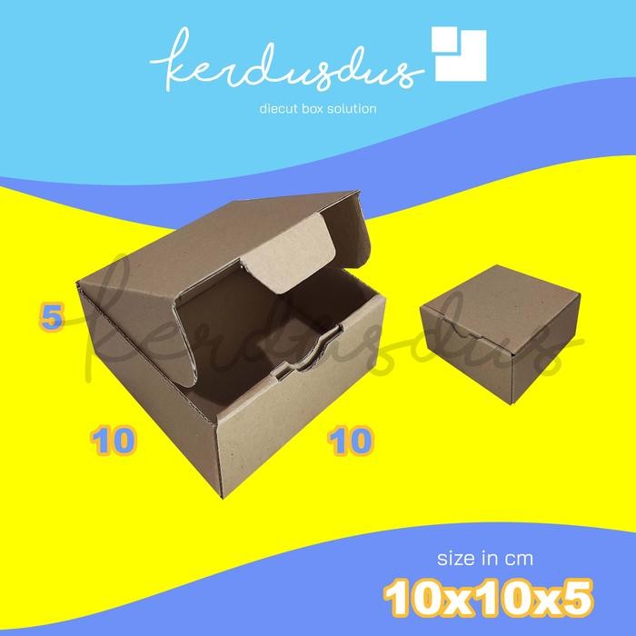 

10x10x5 cm kardus carton box diecut pizza kue packing packaging