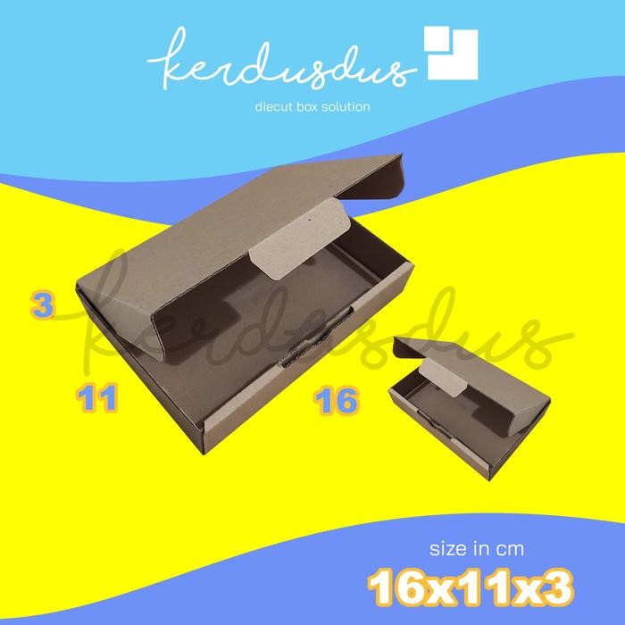 

16x11x3 cm kardus carton box diecut pizza kue packing packaging