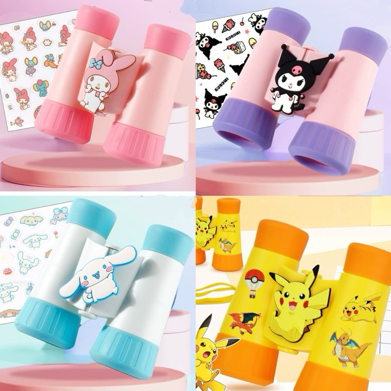 Sanrio Binocular Teropong Pikachu Monokuler Outdoor Toys Magnifier