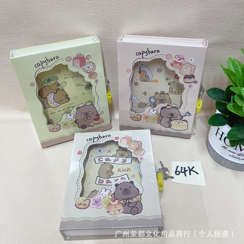 

HYPE N FANCY BUKU DIARY GEMBOK CAPYBARA BK-1983 NOTEBOOK BINDER GEMBOK KUNCI JURNAL UKURAN A5