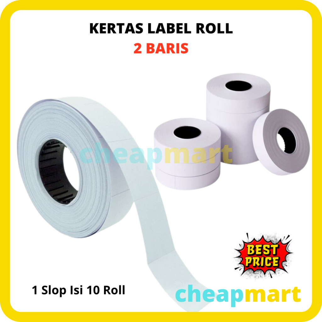 

[Min-3] REFILL 2 BARIS ISI LABEL HARGA ALAT PRICE LABELLER REFILL KERTAS