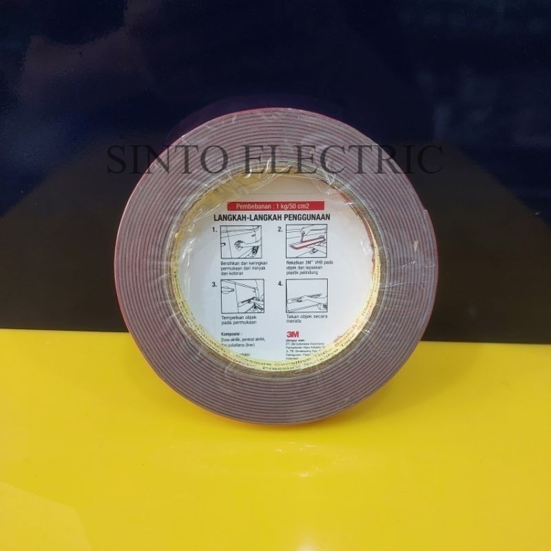 

JAMIN MURAH !!!3M VHB Double Tape 12mm x 4.5m(BISA LANGSUNG ORDER)